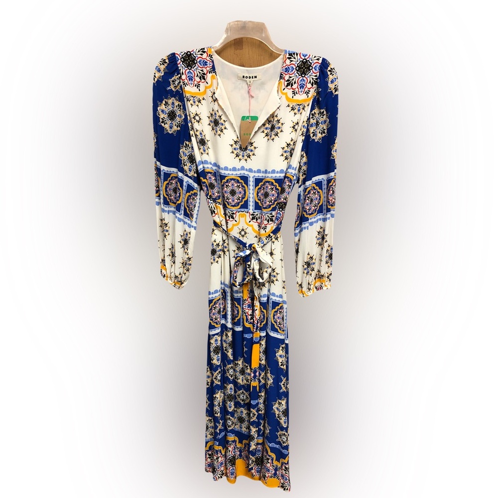 Boden Multicolor Long Sleeve Dress